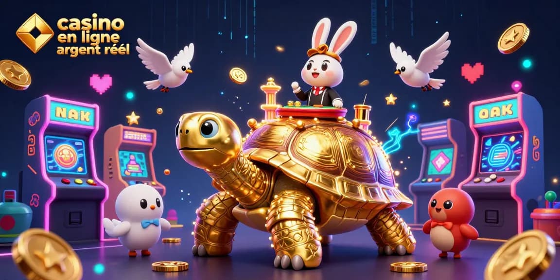 Découvrez le monde fascinant du casino en ligne argent réel avec cette illustration attrayante et immersive.