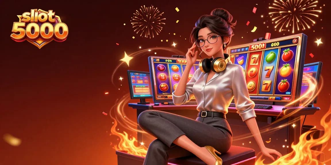 Experience the thrill of slot 5000 with spinning reels and vibrant casino action!