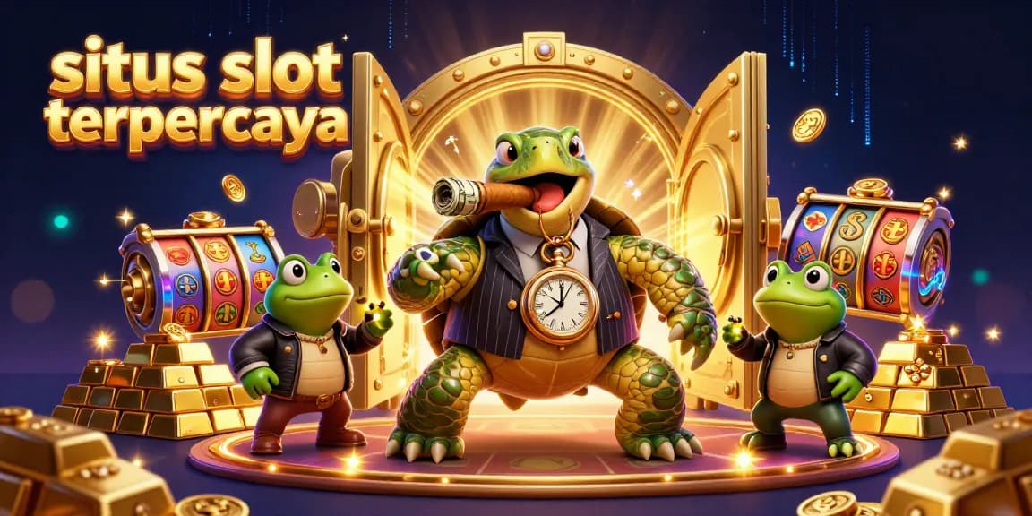 Experience gaming excitement with situs slot terpercaya featuring rich casino character illustrations.