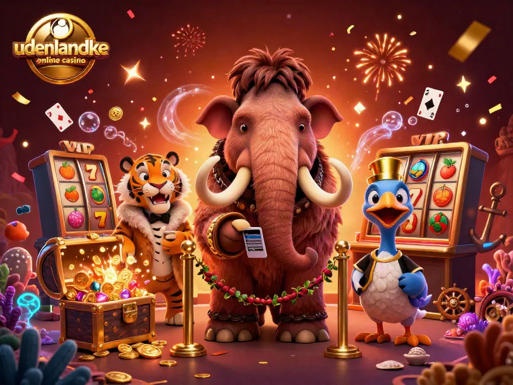 Experience the excitement of udenlandske online casino with vibrant characters and dynamic gaming elements.