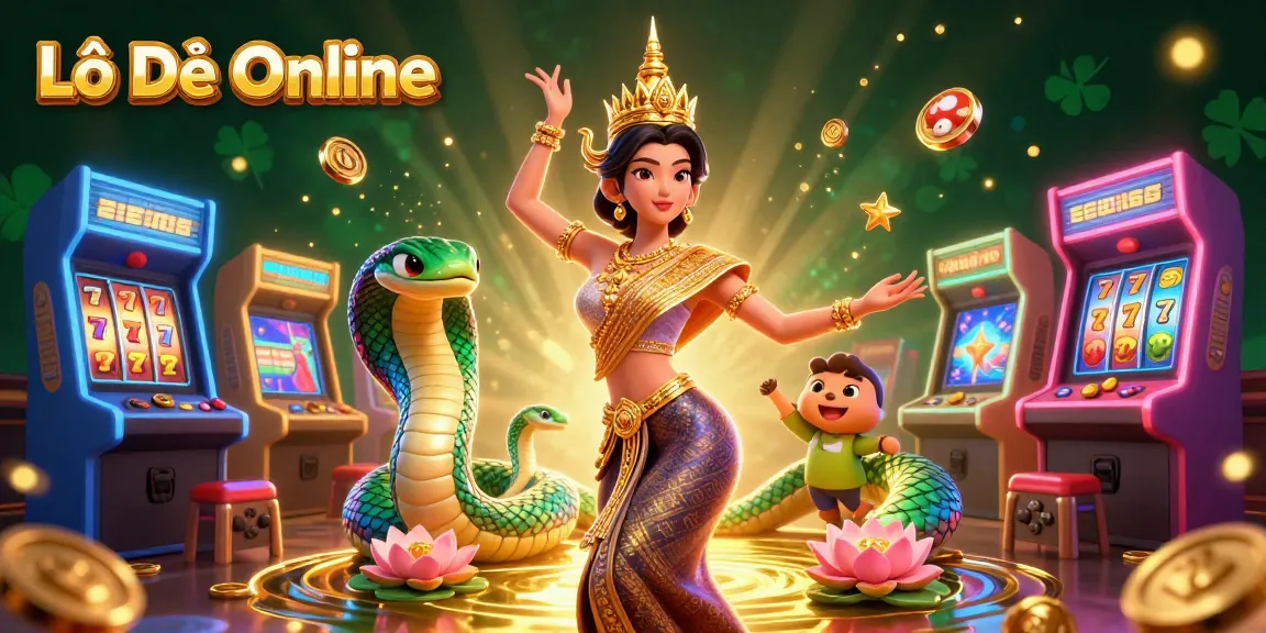 Experience Lô Đề Online's vibrant casino world with engaging characters and exciting game elements.