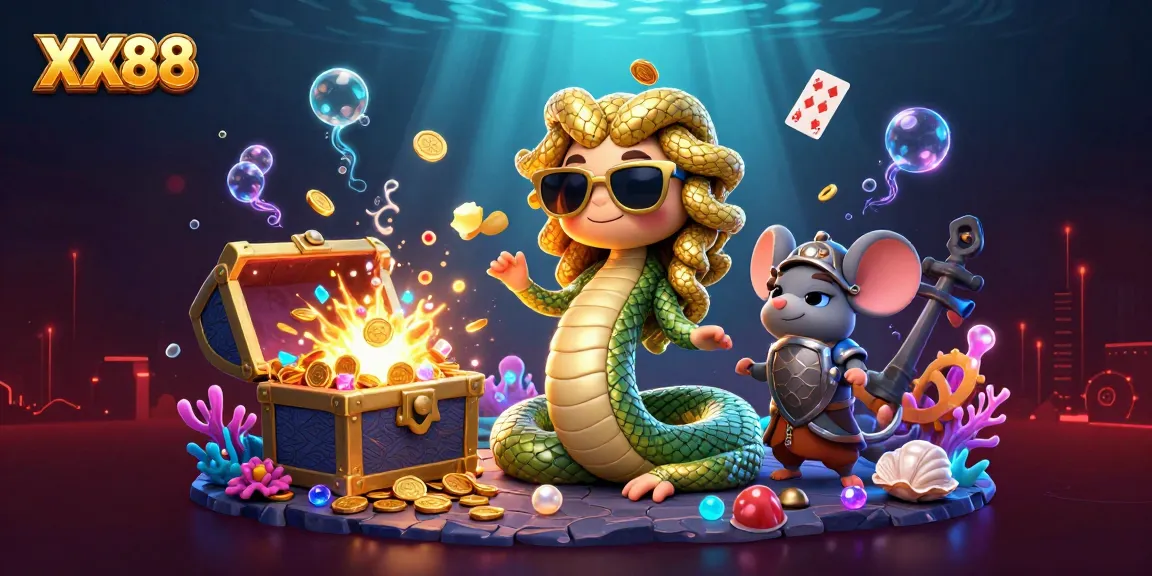 Experience the thrill of wagering at XX88 in a vibrant 3D casino scene featuring engaging characters.