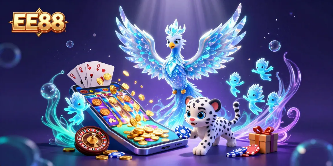 Experience the magic of EE88 with vibrant 3D characters and dynamic casino games.