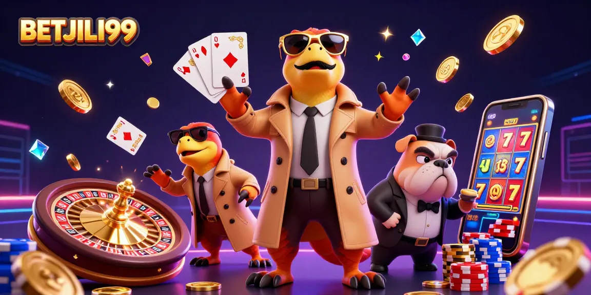 Experience the excitement of BETJILI99 with vibrant casino graphics and dynamic gameplay.