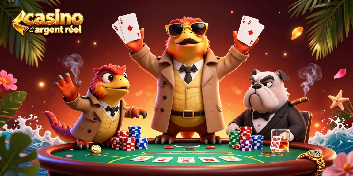 Jouez à des jeux de casino en ligne argent réel avec des raptors hilarants entrant dans un casino VIP.