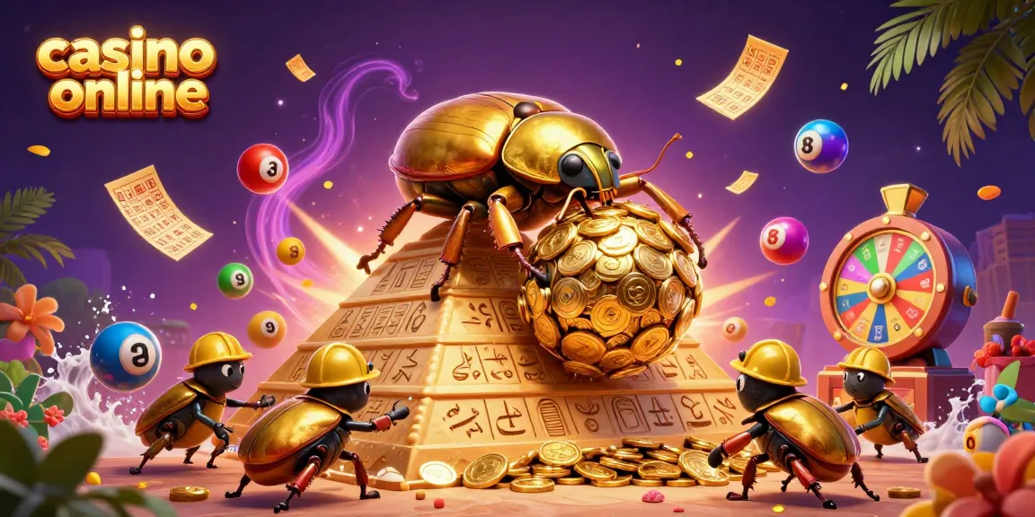 Joacă la casino online cu simboluri fascinante în această ilustrație dinamică 3D plină de energie.