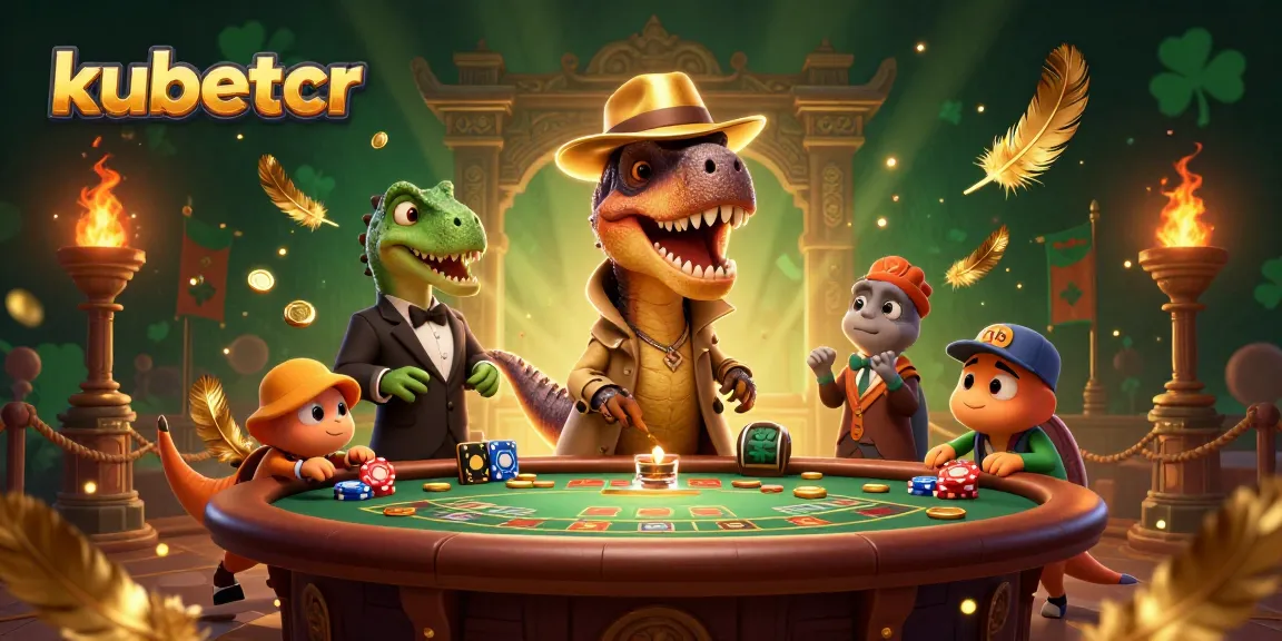Engage in thrilling gameplay at kubetcr with a velociraptor card counter, stegosaurus pit boss, and compy pickpocket at a blackjack table.