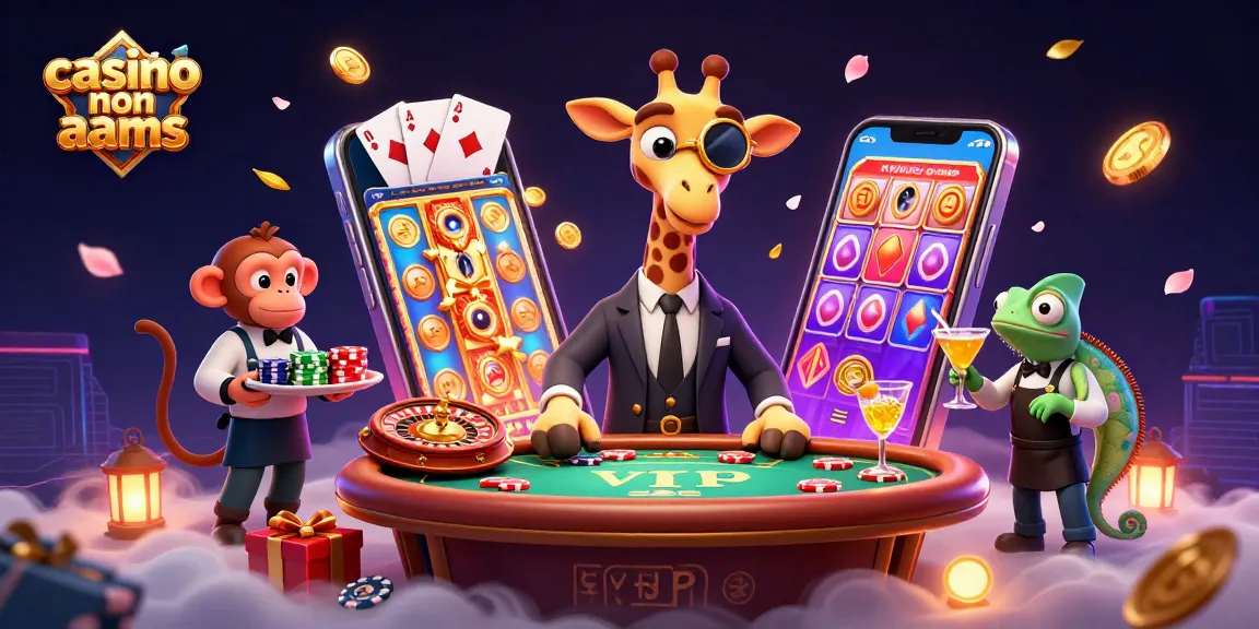Goditi giochi emozionanti nei casinò non AAMS con personaggi vivaci ed elementi dinamici del casinò.