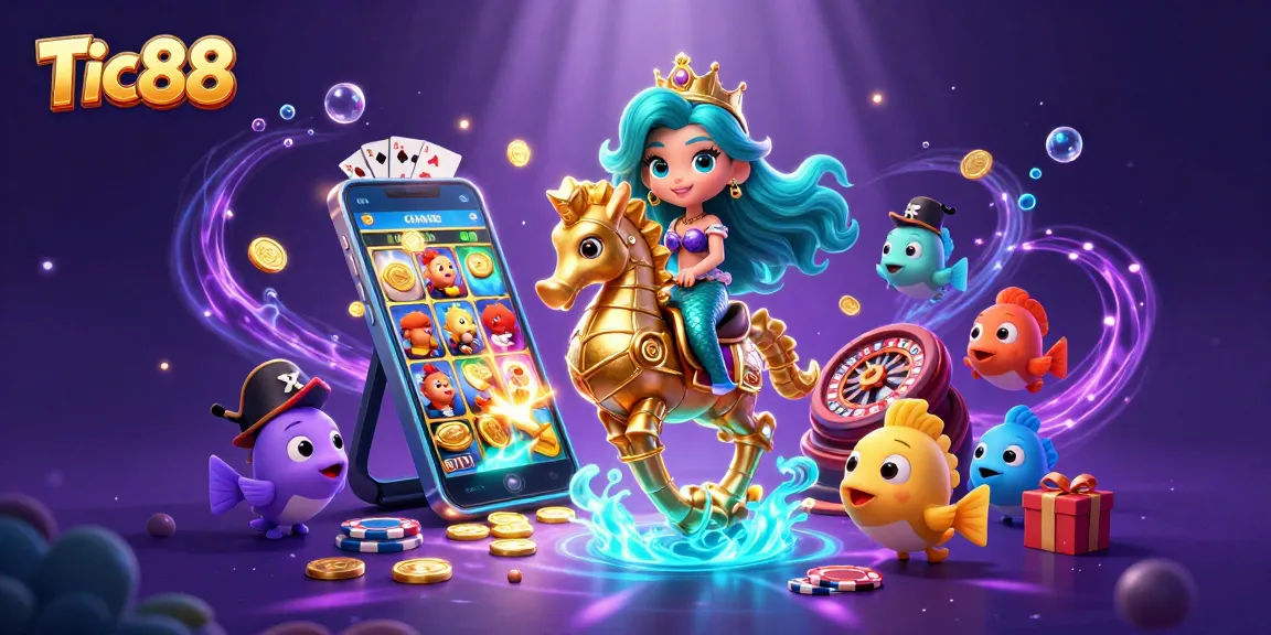 Tic88 delivers thrilling slot game adventures with engaging characters, gold coins, and vibrant casino elements.
