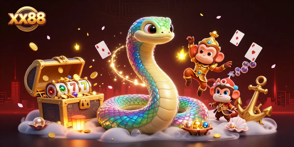 Experience the vibrant action of xx88 as the rainbow serpent and monkey king bring excitement to the gaming scene.