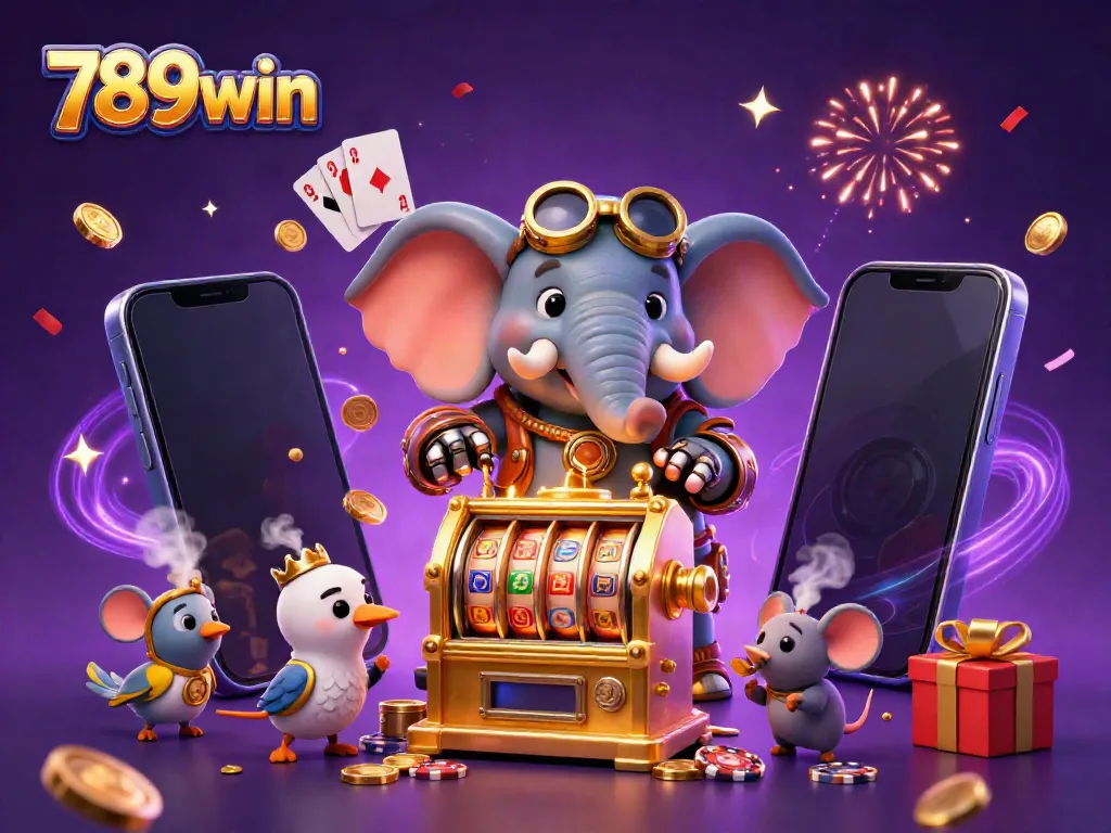Engage with the thrilling action at 789win casino through an exciting steampunk-themed scene with dynamic slot games.