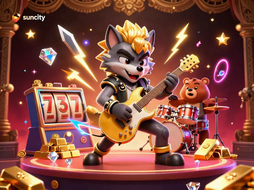 Experience vibrant casino excitement with Suncity's electrifying rock star and thrilling gaming elements.