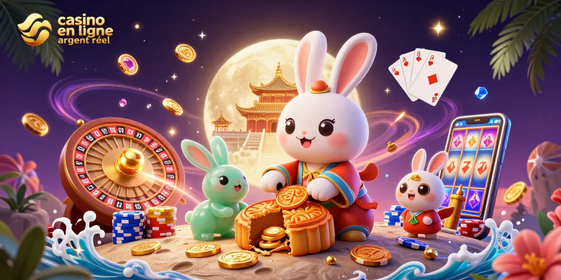 Jouez au casino en ligne argent réel avec des éléments dynamiques et captivants incluant un lapin en lune