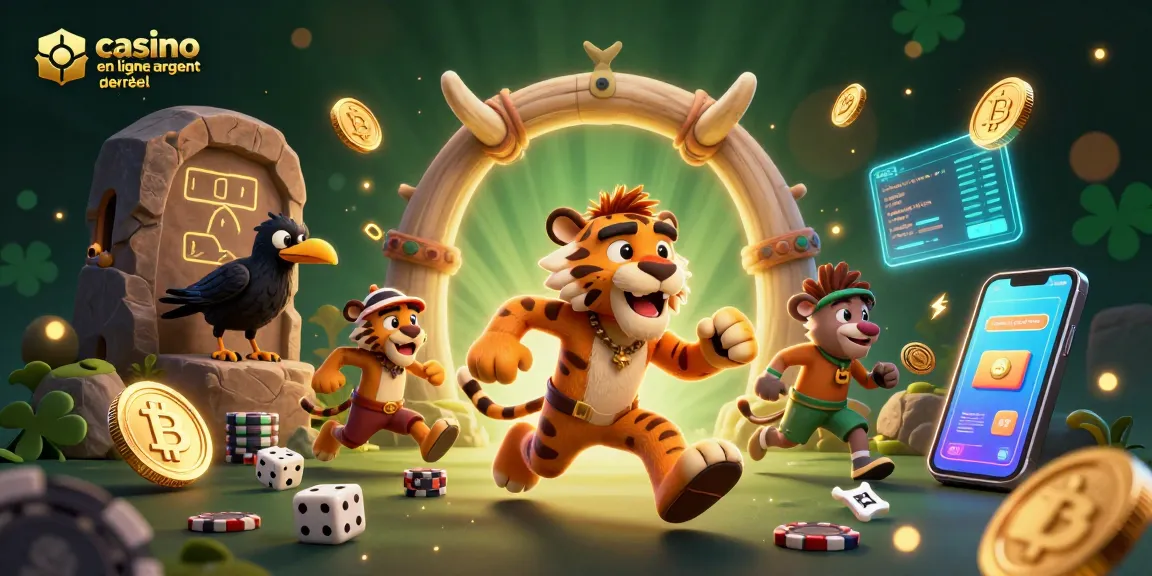 Jouez dans un casino en ligne argent réel avec des personnages amusants et des éléments de jeu captivants.