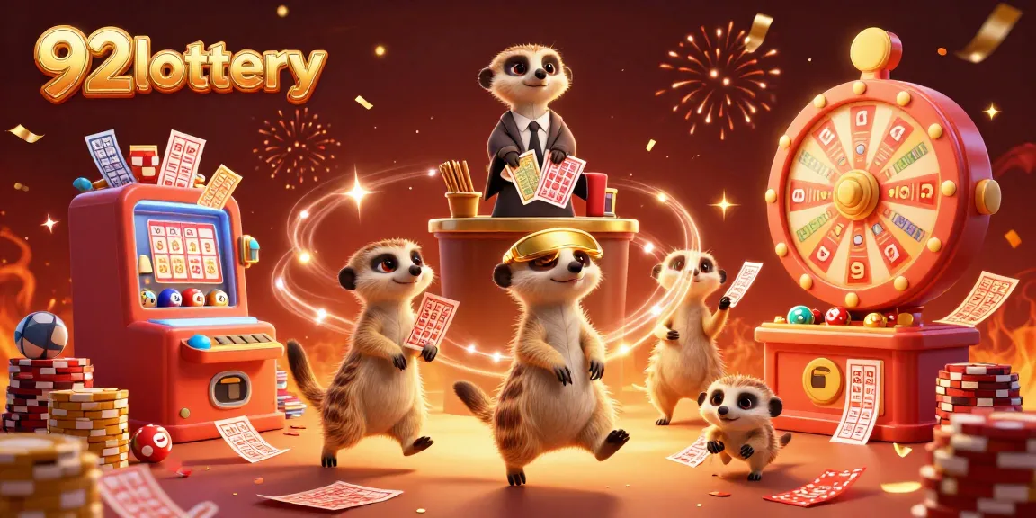 Celebrate victories with 92lottery as meerkats run a colorful lottery operation