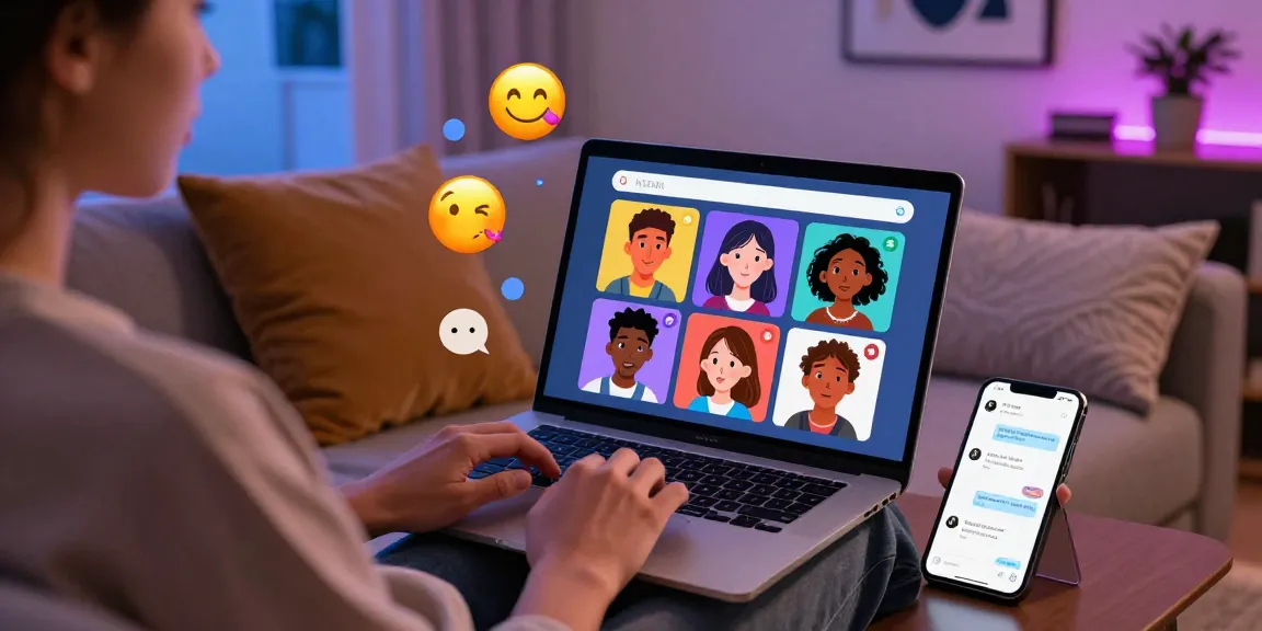 User engaging with an ai chat nsfw interface, showcasing customizable character interactions and a relaxed atmosphere.