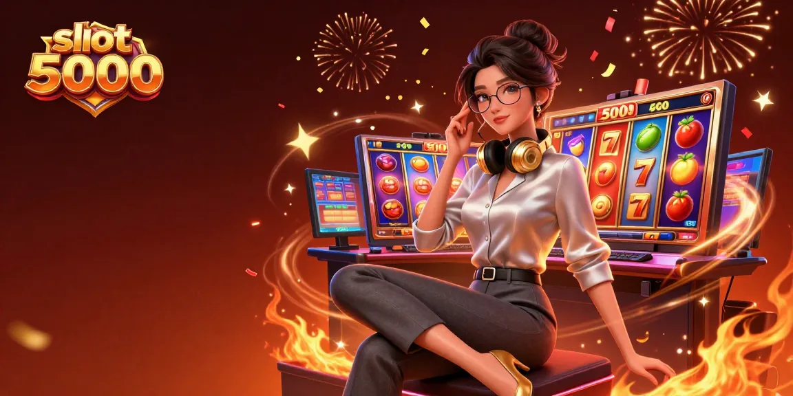 Experience the thrill of slot 5000 with spinning reels and vibrant casino action!