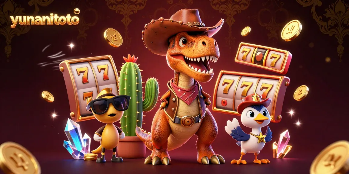 Experience the excitement of yunanitoto with vibrant slots and T-Rex in action.
