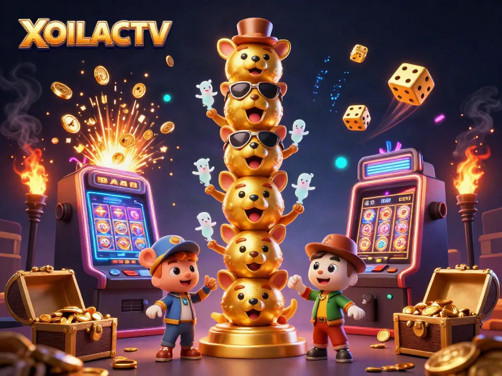 Experience live sports streaming action with the vibrant design of XOILACTV featuring dynamic imagery.