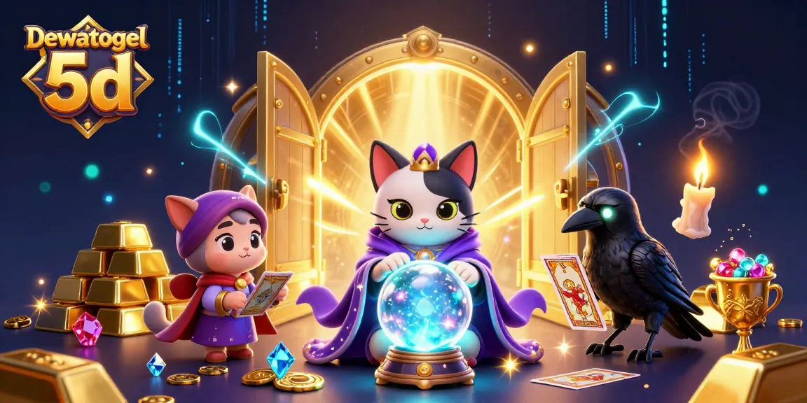 Engage with exciting Dewatogel 5d illustrations featuring mystical characters and dazzling treasure.
