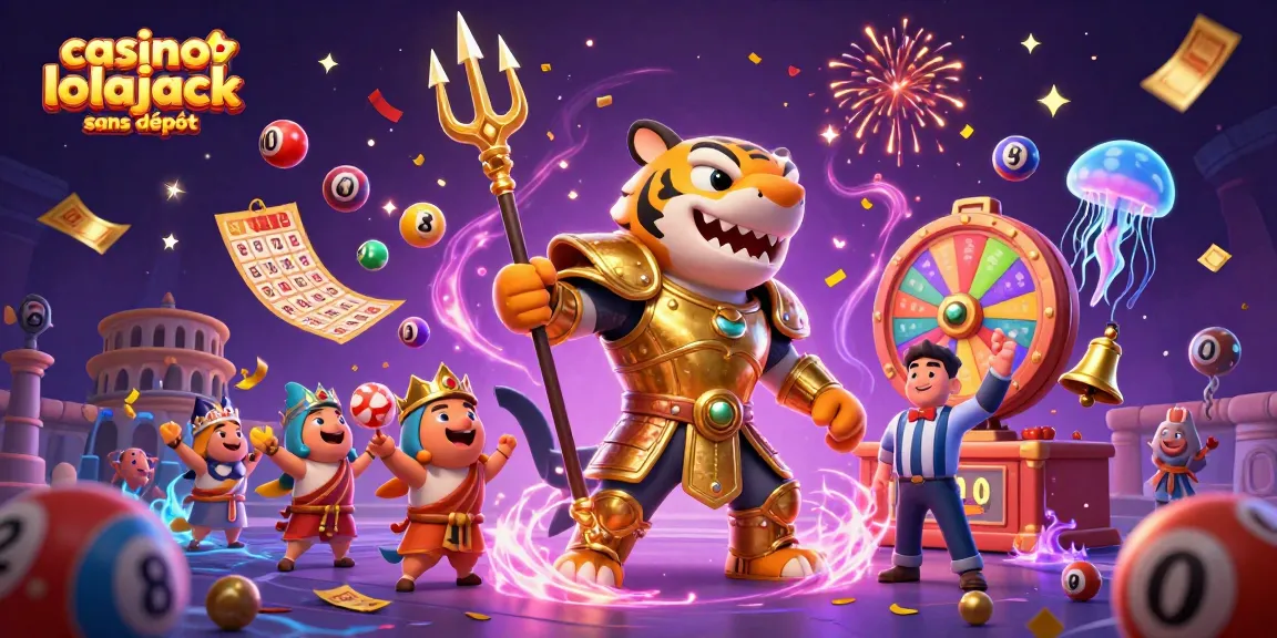 Experience thrilling gameplay at casino lolajack sans dépôt with exciting lottery balls and vibrant casino elements.
