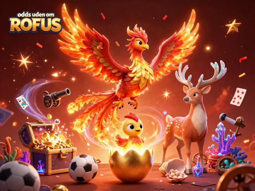 Engage in thrilling odds uden om ROFUS sports betting with vibrant visual elements and dynamic characters.