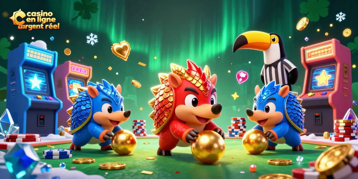 Gagnez avec casino en ligne argent réel, où des pangolins rivalisent au milieu des jetons de poker.