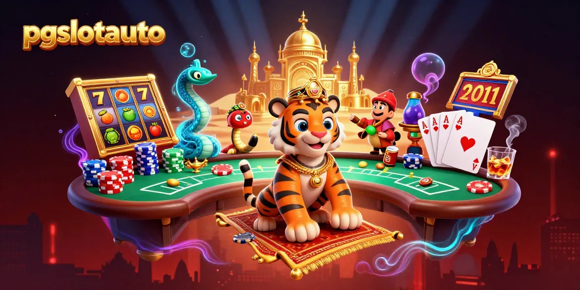 Experience thrilling wins with pgslotauto in this vibrant 3D casino illustration.