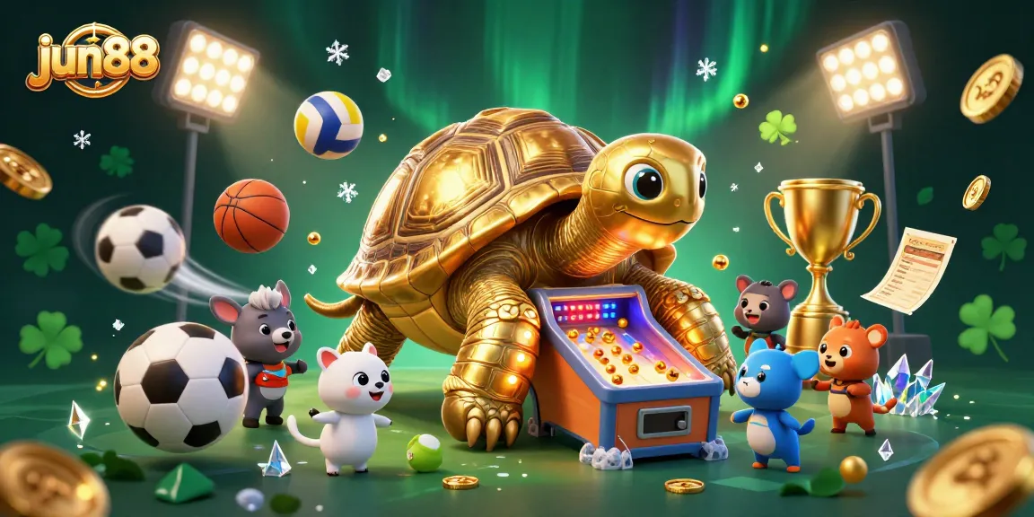 Engage in thrilling gameplay at jun88 with a vibrant, dynamic scene of animated fun and excitement.
