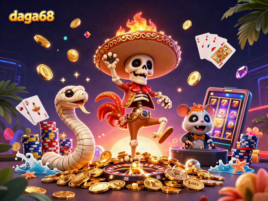 Experience thrilling wins at daga68 with lively characters and dynamic casino elements.