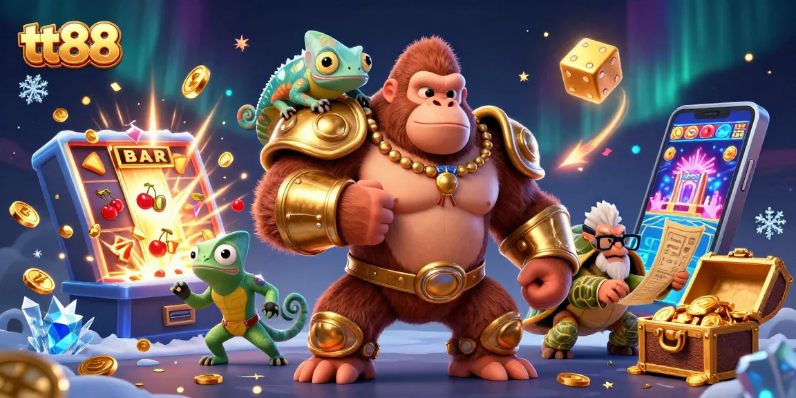 Win big at tt88 with an exciting 3D illustration of casino characters and games bursting with energy.