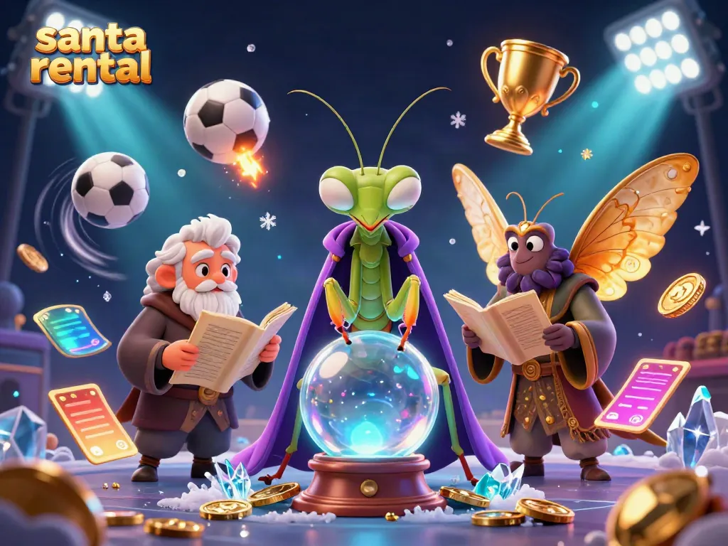Engage in immersive santa rental experiences with festive visuals and gambling elements for the holidays.