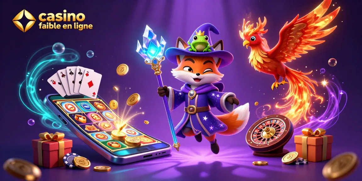 Célébrez le casino fiable en ligne avec des images de magie et de jeux dynamiques.