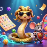 Experience the excitement of Win88 with lively characters and vibrant gaming elements in this dynamic illustration.