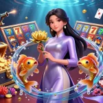 Experience the exciting world of xx88 casino with vibrant slot reels and dynamic gaming elements in a stunning scene.