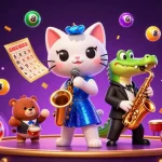 Win big with exciting games at bl555in, featuring a lively casino scene with vibrant characters.
