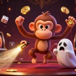 Engage with 82vn’s vibrant casino experience featuring cartoon characters in a dynamic gambling scene.