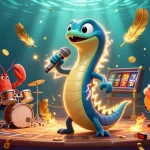 Experience exhilarating gaming action with 123hero at a vibrant underwater casino stage.