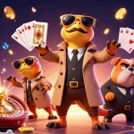 Engage with gg88's thrilling casino experience featuring raptors in disguise and vibrant gambling elements.