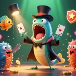 Spin the reels with vn168 as bioluminescent eels perform in an exciting casino environment.