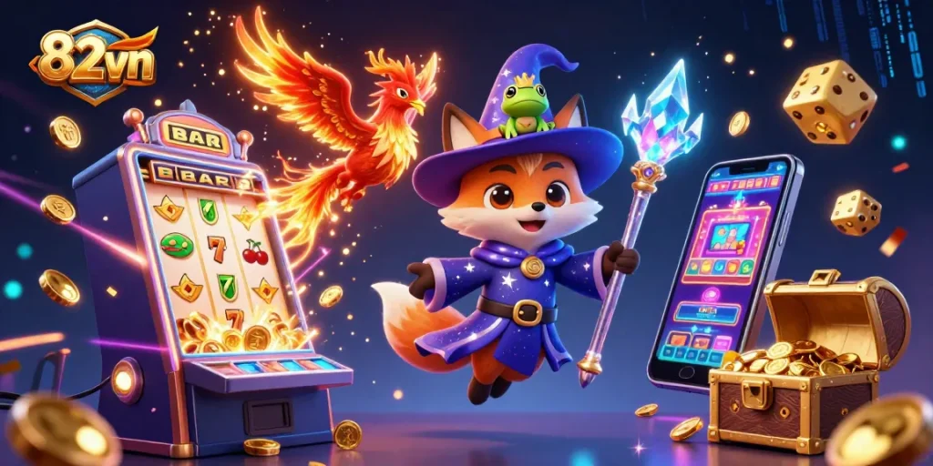 Experience thrilling wins at 82vn's vibrant casino with magical elements and dynamic games.