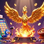 Experience exciting gameplay at Vip66 with a golden phoenix and dynamic casino elements.