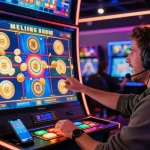 Engaging HWGSLOT virtual gaming scene with player enjoying an exciting online slot machine experience.
