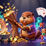 UU88 engages players with a vibrant 3D scene featuring a beaver, bird, and squirrel in a rich casino setting.