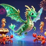 Engage in thrilling gameplay at pg88 surrounded by vibrant 3D casino elements and exciting treasures.