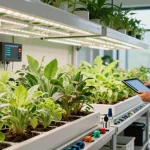 Indoor agriculture design featuring cika4d grow room with advanced lighting and climate control systems.