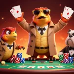 Jouez à des jeux de casino en ligne argent réel avec des raptors hilarants entrant dans un casino VIP.