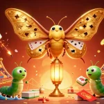 Jouez sur un casino en ligne argent réel avec des motifs de papillon et des éléments de jeu dynamiques.