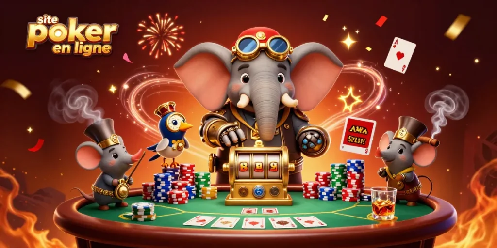 Accumulez des gains sur site poker en ligne avec une expérience immersive et festive.
