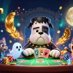 Join the action at Website Sunwin, with a spooky casino scene full of thrilling characters and vibrant gameplay elements.